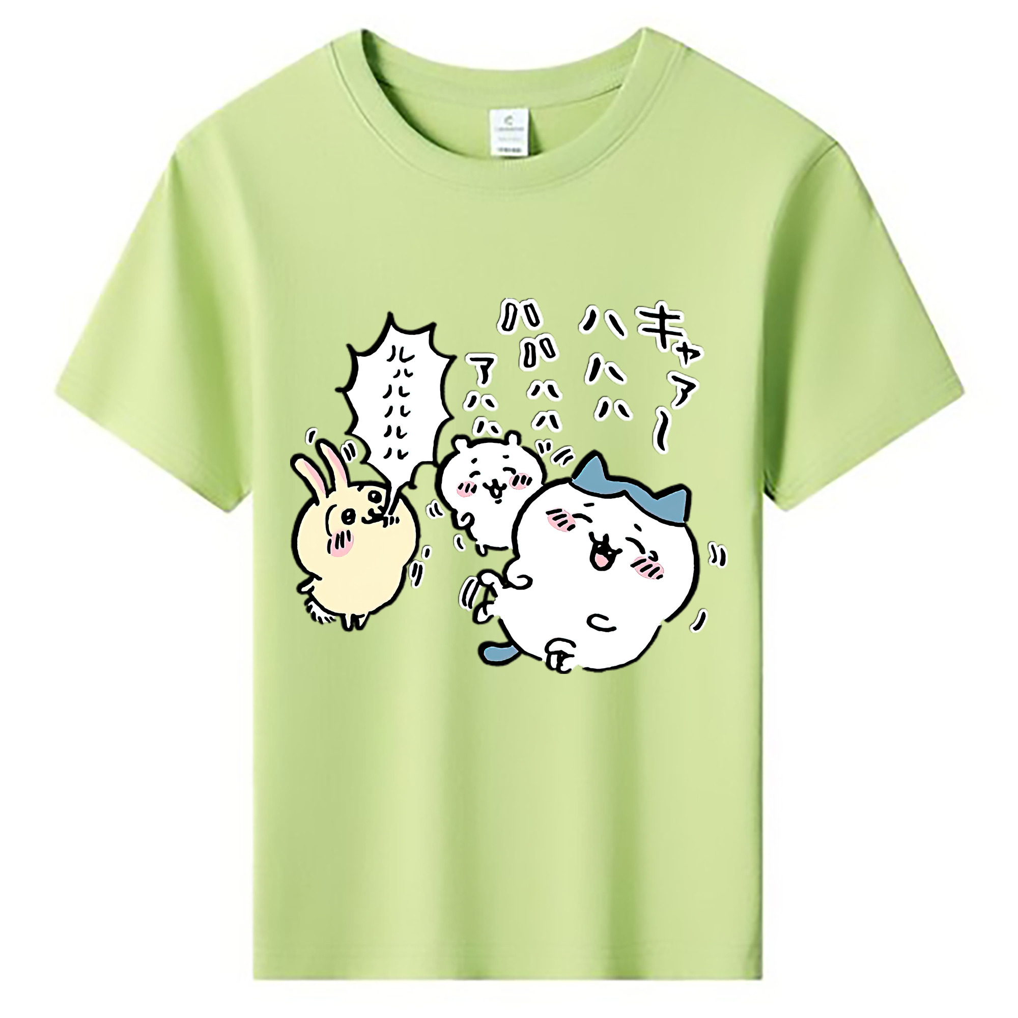 （画像用） ちいかわ うさぎ Chii-kawa usagi 綿100％キッズTシャツ（フロントプリント）